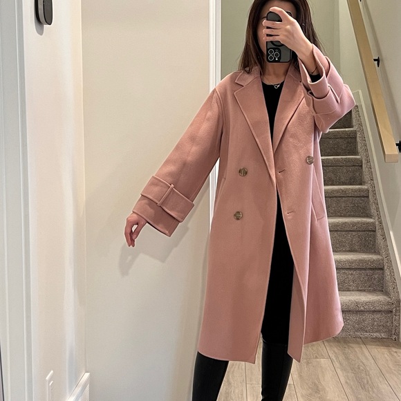 Brand NEW Dusty pink wool coat! - Picture 3 of 5